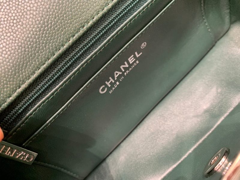 20220929_i1664442441_7877_6_jpg flap bag mini 20cm dark blue green caviar silver hardware