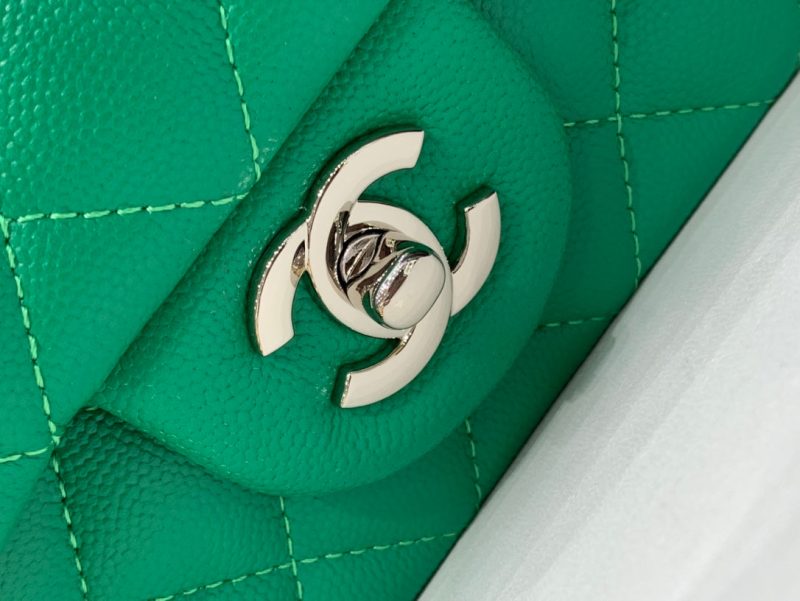 20220929_i1664442816_1494_4_jpg flap bag mini 20cm dark green caviar silver hardware