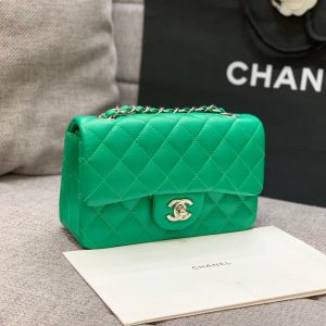 20220929_i1664442816_597_2_jpg flap bag mini 20cm dark green caviar silver hardware