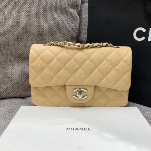 20220929_i1664461425_5513_1_jpg flap bag mini 20cm beige caviar silver hardware