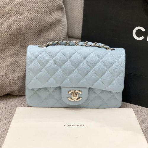 20220929_i1664461503_5328_0_jpg flap bag mini 20cm light cloud blue caviar silver hardware