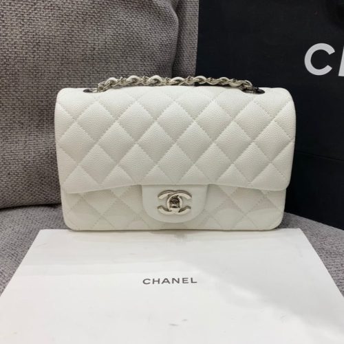 20220929_i1664461743_307_1_jpg flap bag mini 20cm white caviar silver hardware