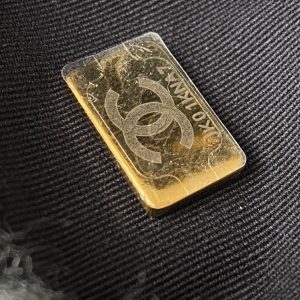 CC 2025 hobo handbag 24 black gray wool