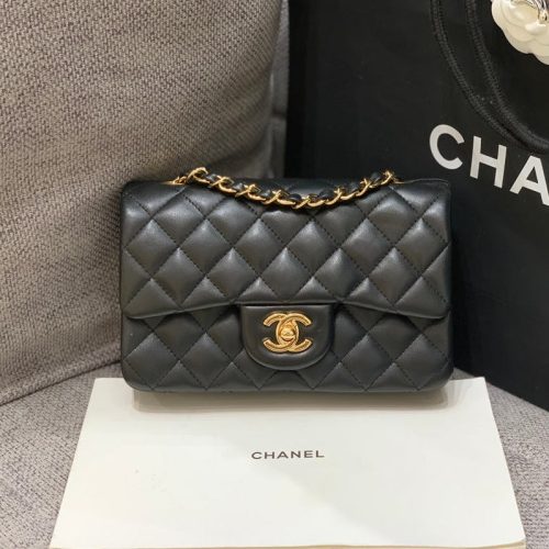 20221206_i1670337123_6865_0_jpg flap bag mini 20cm black lambskin gold hardware