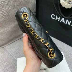 20221206_i1670337123_8389_8_jpg flap bag mini 20cm black lambskin gold hardware