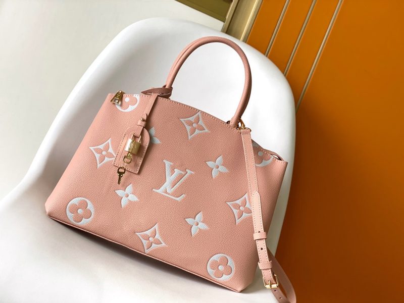 LV Petit Palais Bag Pink White Cowhide 241147