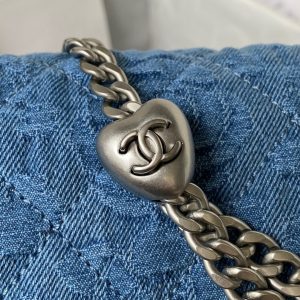 20230314_i1678728645_6449_3_jpg 23P Flap Bag 19cm Denim Silver Hardware