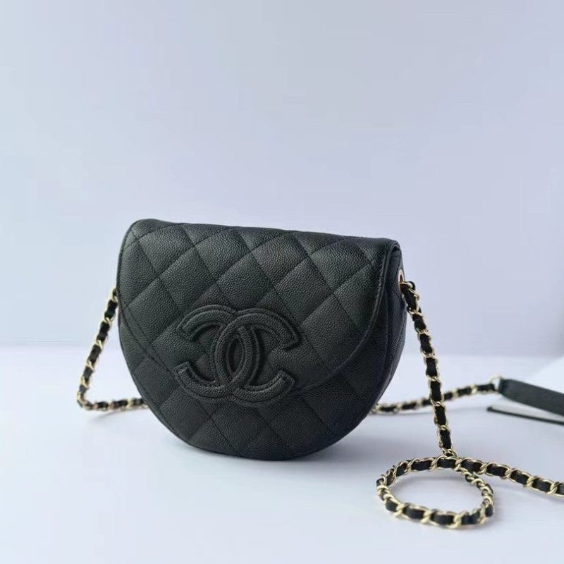 CC Mini Messenger 19cm Black Caviar