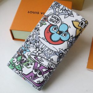 LV Brazza Wallet Monogram Comics Canvas 195895