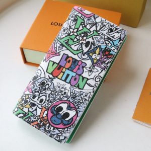 LV Brazza Wallet Monogram Comics Canvas 195895