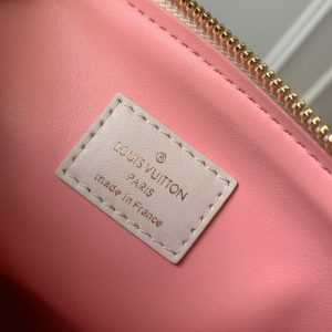 coussin pm 26cm cream red white monogram empreinte calfskin