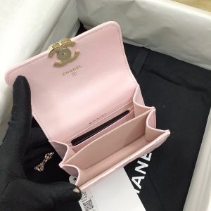 cc woc 13cm with top handle pink quilted calfskin gold hardware