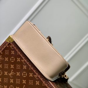 diane 24 dove cream biorcolor monogram empreinte leather