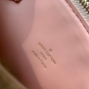 coussin bb 21 cream pink black monogram empreinte calfskin gold hardware