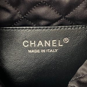 CC 24S Hobo 22 Bag 20cm Black Aged Lambskin