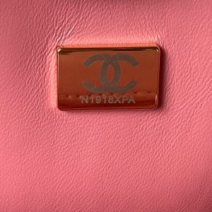 CC 26 CLUTCH WITH CHAIN BAG IN ROSE PINK CALFSKIN