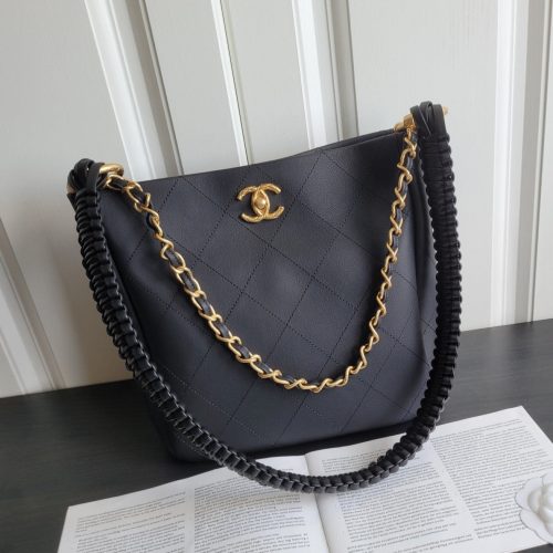 20230706_a1688616436816_7376_jpg cc 23s hobo bag 26cm black calfskin gold hardware