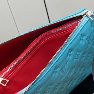 coussin pm 26cm tiffany blue monogram empreinte calfskin