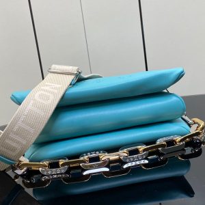 coussin pm 26cm tiffany blue monogram empreinte calfskin