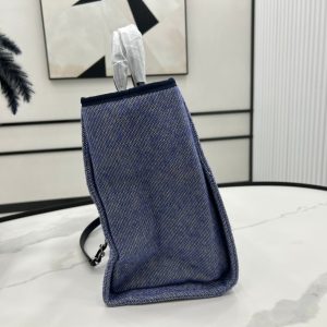 CC Deauville Tweed Bag Black Leather Silver Hardware 12