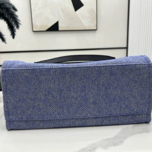 CC Deauville Tweed Bag Black Leather Silver Hardware 12