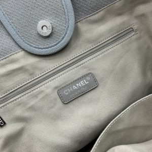 CC Deauville Tweed Bag Dark Brown Leather Silver Hardware 20