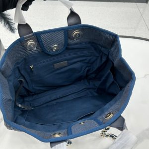 20230722_i1689970985_1439_7_jpg CC Deauville Tweed Bag Black Leather Gold Hardware 23