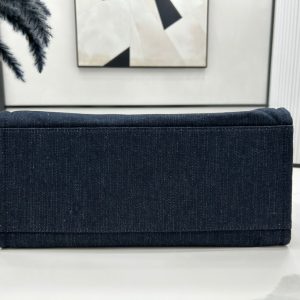 CC Deauville Tweed Bag Black Leather Silver Hardware 22