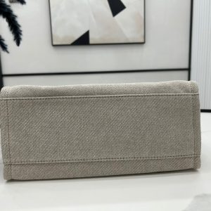 CC Deauville Tweed Bag 33x26x15.5cm Black Leather Gold Hardware 35