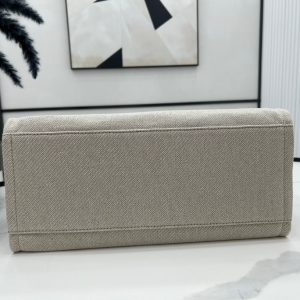 CC Deauville Tweed Bag White Leather Gold Hardware 28