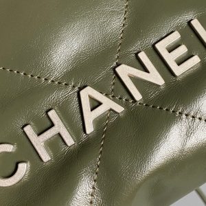 CC HOBO MINI 20CM OLIVE LAMBSKIN