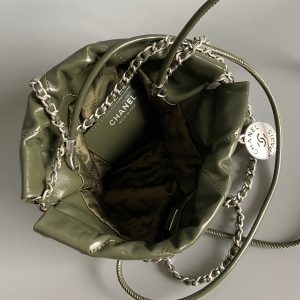 CC HOBO MINI 20CM OLIVE LAMBSKIN