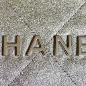 CC HOBO MINI 20CM SILVER LAMBSKIN