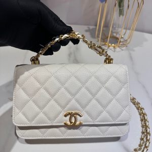 20230801_i1690828317_4686_1_jpg CC 24K Woc 19cm Cream Grained Calfskin Gold Hardware