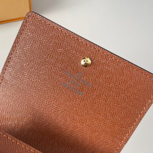 LV Enveloppe Carte De Visite Card Holder Monogram Canvas 221498