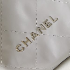 cc 22 hobo grey calfskin silver hardware