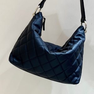 CC 23B Maxi Hobo 29.5cm Black Cowhide Light GHW