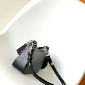 MARELLINI 19 BLACK EPI GRAINED LEATHER