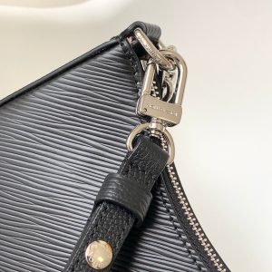 MARELLINI 19 BLACK EPI GRAINED LEATHER