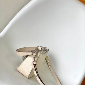 MARELLINI 19 WHITE EPI GRAINED LEATHER