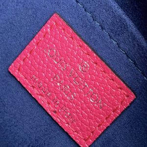 MARELLINI 19 DARK PINK EPI GRAINED LEATHER