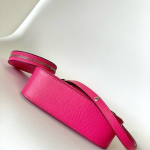 MARELLINI 19 DARK PINK EPI GRAINED LEATHER