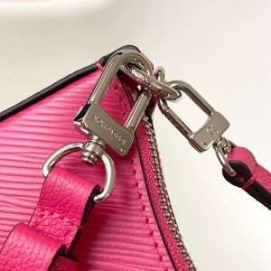 MARELLINI 19 DARK PINK EPI GRAINED LEATHER