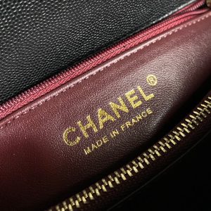 20230828_i1693207823_5100_8_jpg coco handle medium flap bag 28cm black quilted caviar dark red top handle