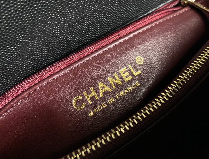 20230828_i1693207823_5100_8_jpg coco handle medium flap bag 28cm black quilted caviar dark red top handle