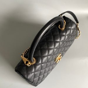 20230828_i1693207967_3146_2_jpg coco handle large flap bag 28cm black quilted caviar gold hardware