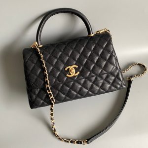 20230828_i1693207967_3984_1_jpg coco handle large flap bag 28cm black quilted caviar gold hardware