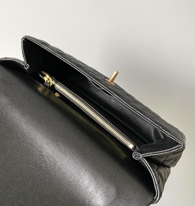 20230828_i1693207967_5794_7_jpg coco handle large flap bag 28cm black quilted caviar gold hardware