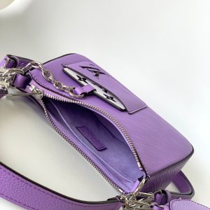 MARELLINI 19 PURPLE EPI GRAINED LEATHER