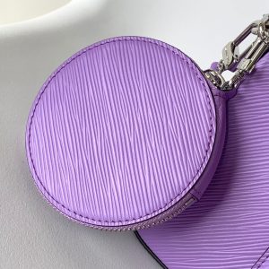 MARELLINI 19 PURPLE EPI GRAINED LEATHER